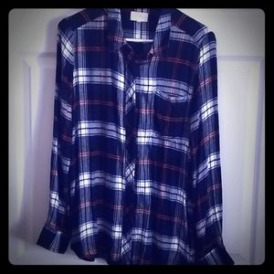 MELLO DAY

Amarah One Pocket Flannel Top